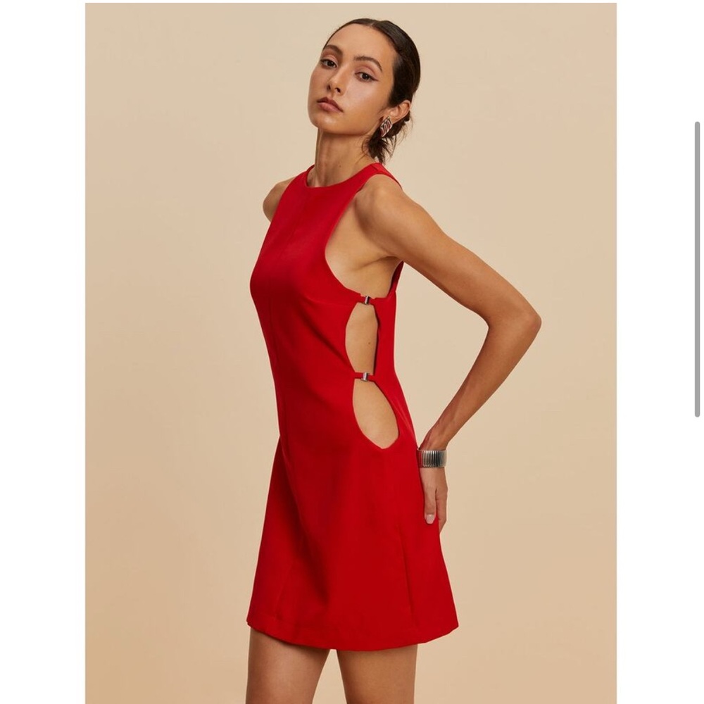 Commense Red Mini Dress - Picture 2 of 5